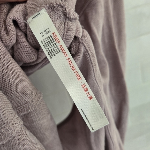 Free People FP Movement Back Into It Cutout Hoodie Sweatshirt Moonlight Mauve XS - Picture 2 of 9